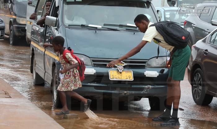 Users of Accra-Kasoa road call for permanent solution to traffic congestion caused by flooding around the Old Barrier