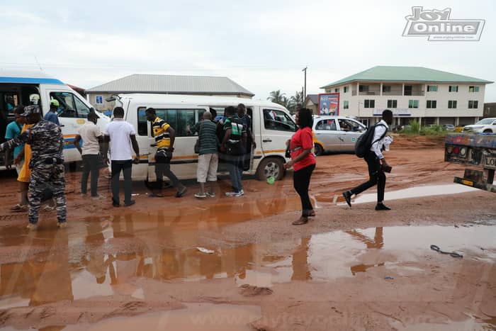 Users of Accra-Kasoa road call for permanent solution to traffic congestion caused by flooding around the Old Barrier