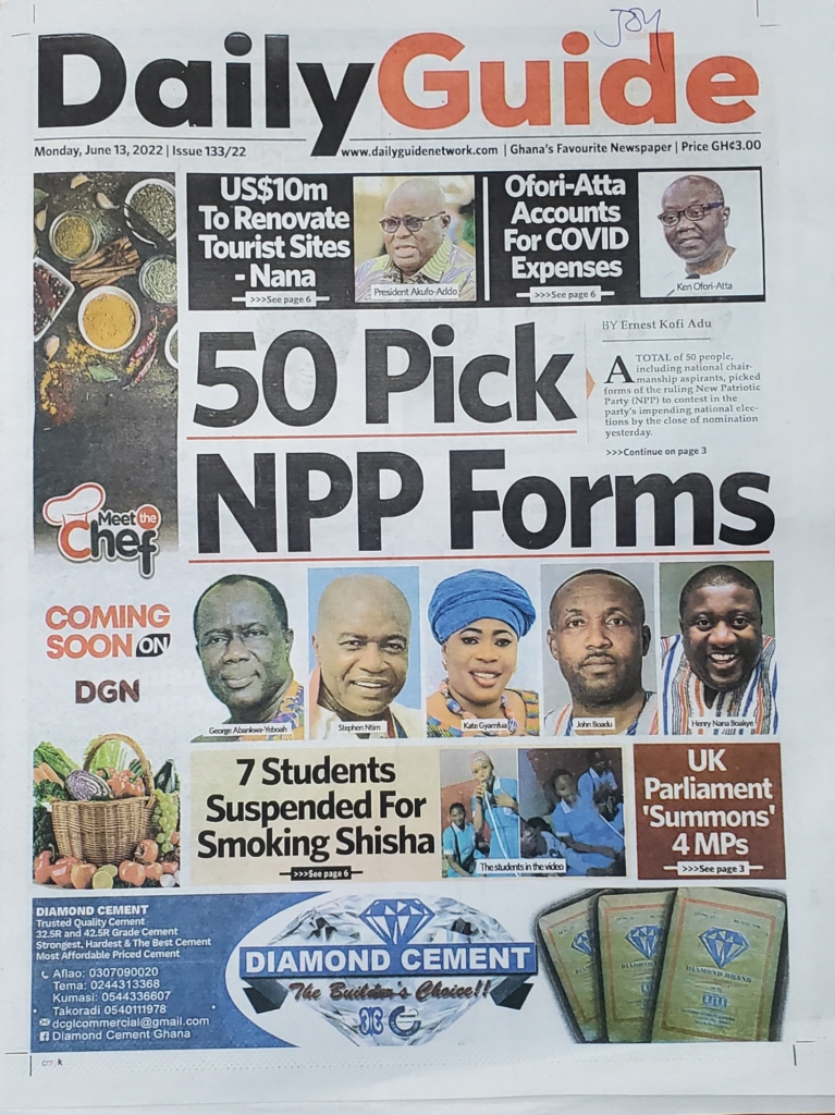 Today's front pages: Monday, June 13, 2022