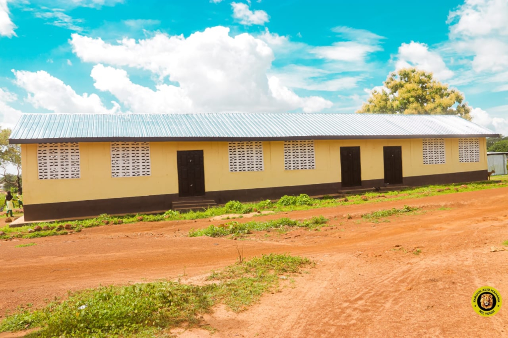 Yendi MP renovates 3 schools blocks destroyed by rainstorm