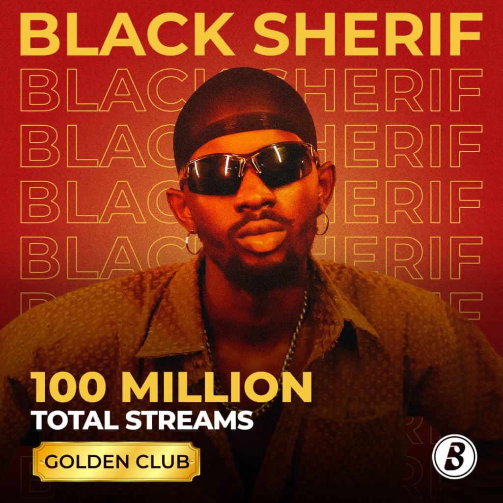 Black Sherif becomes first Ghanaian to reach 100m Boomplay streams