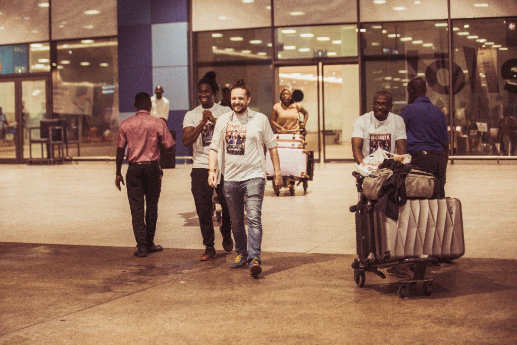 Director, lead actor arrive in Ghana ahead of 'Borga' premiere