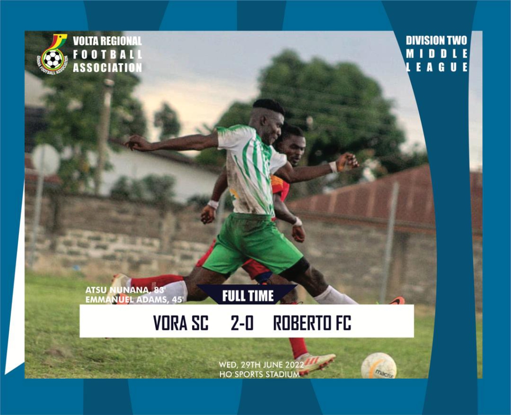 Volta Division 2 Middle League: Vora SC secures vital 3 points