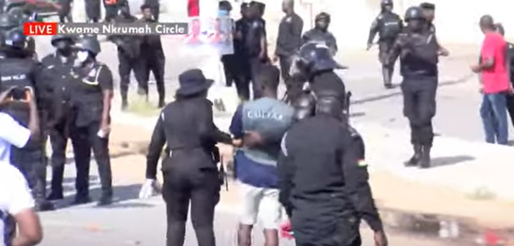 Arise Ghana Demo: Police arrest 3 protesters Arise Ghana Demo: Police arrest 3 protesters