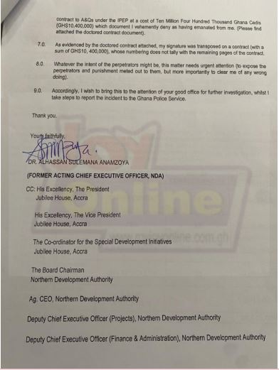 Special Prosecutor petitioned over alleged signature forgery by NDA boss in ¢10m case Special Prosecutor petitioned over alleged signature forgery by NDA boss in ¢10m case