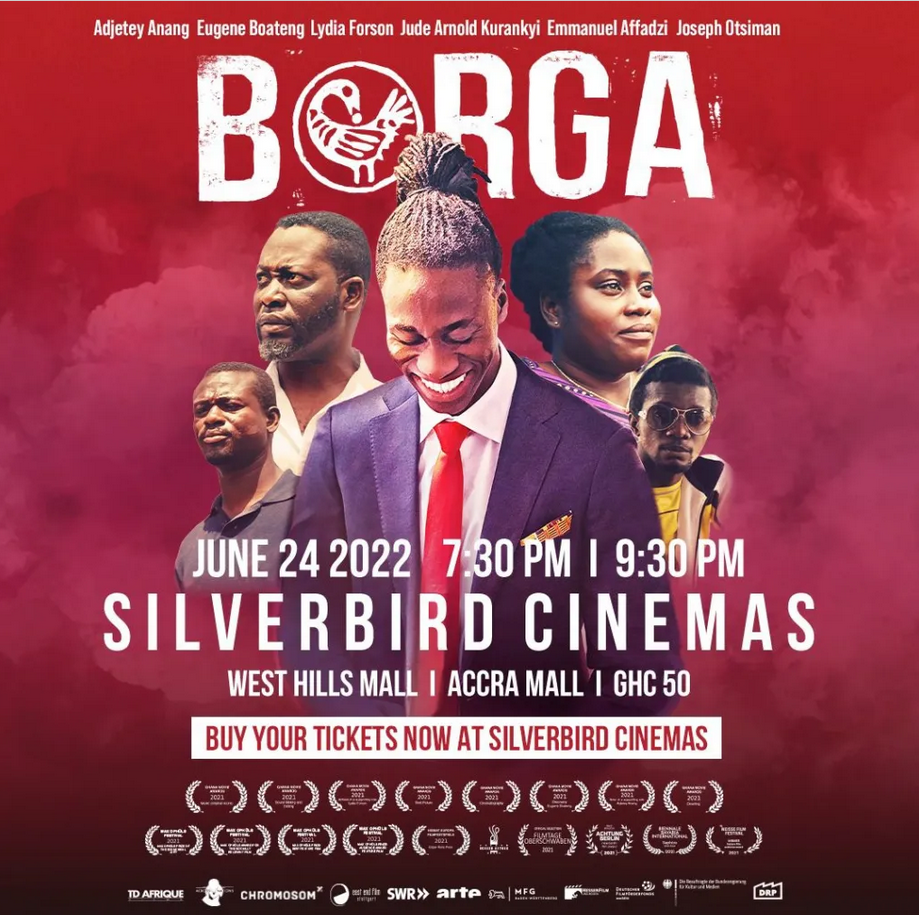 Director, lead actor arrive in Ghana ahead of 'Borga' premiere