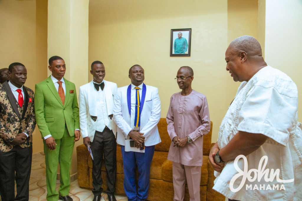 Photos: Mahama at induction service of Regional President of North West Region Assemblies of God Church