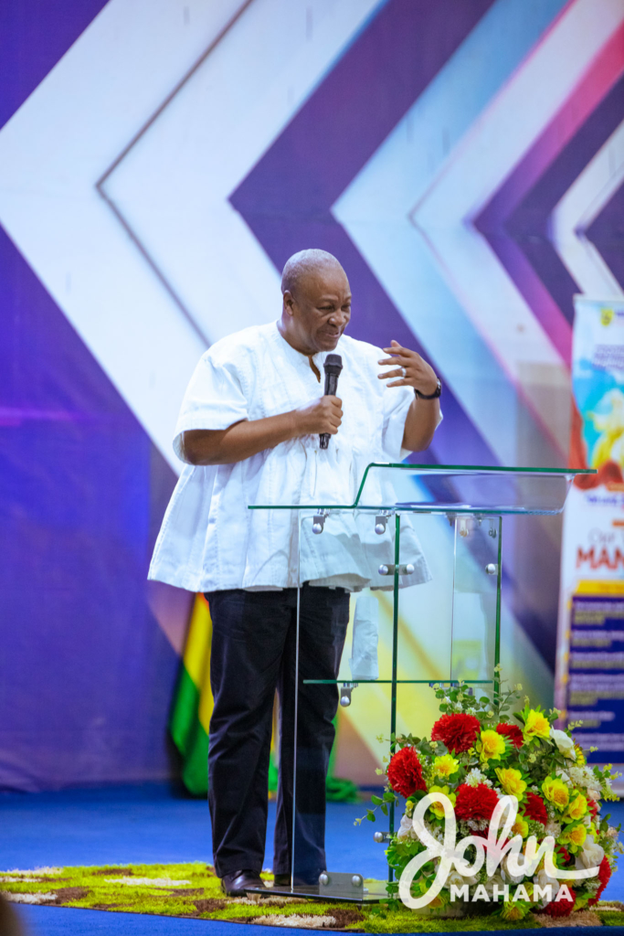 Photos: Mahama at induction service of Regional President of North West Region Assemblies of God Church