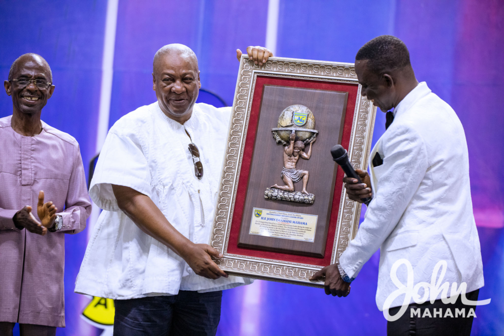 Photos: Mahama at induction service of Regional President of North West Region Assemblies of God Church