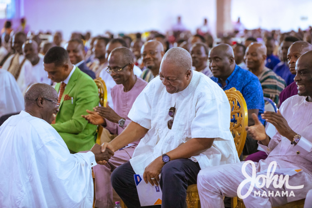 Photos: Mahama at induction service of Regional President of North West Region Assemblies of God Church