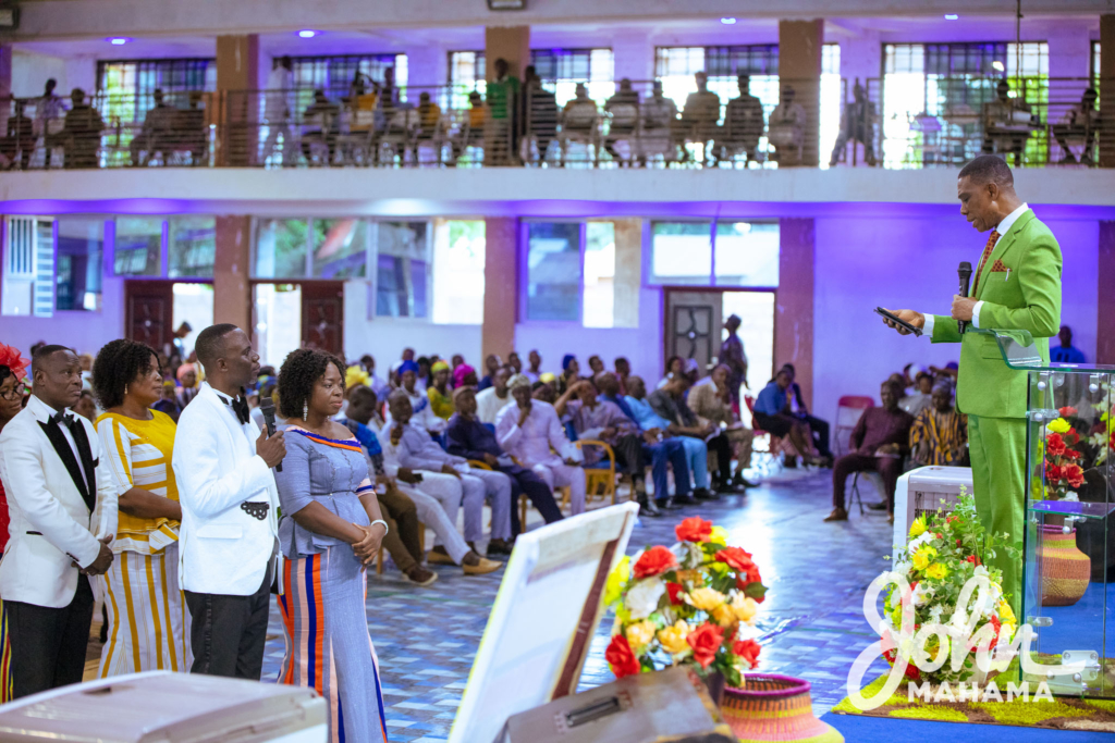 Photos: Mahama at induction service of Regional President of North West Region Assemblies of God Church