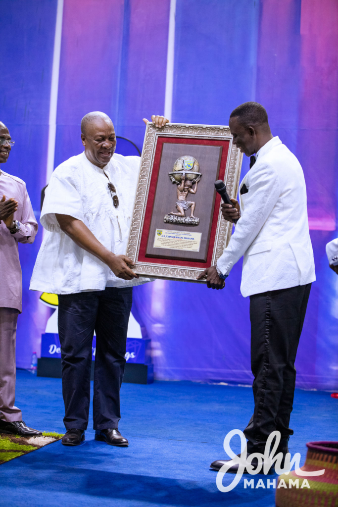 Photos: Mahama at induction service of Regional President of North West Region Assemblies of God Church