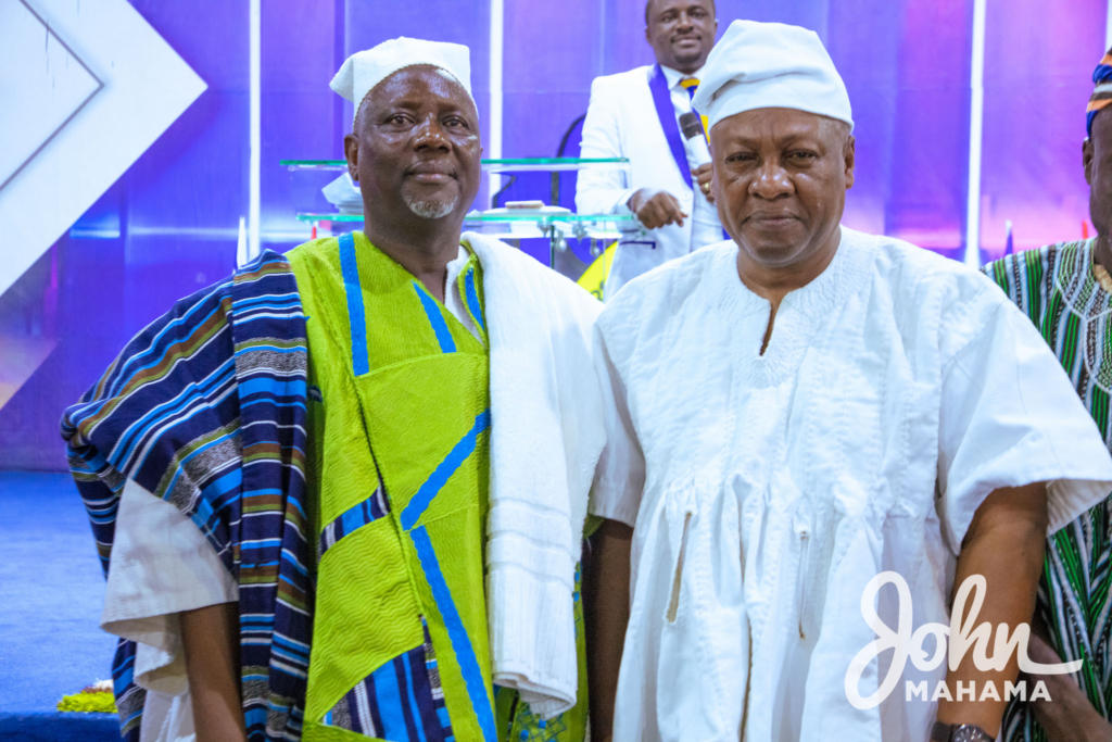 Photos: Mahama at induction service of Regional President of North West Region Assemblies of God Church