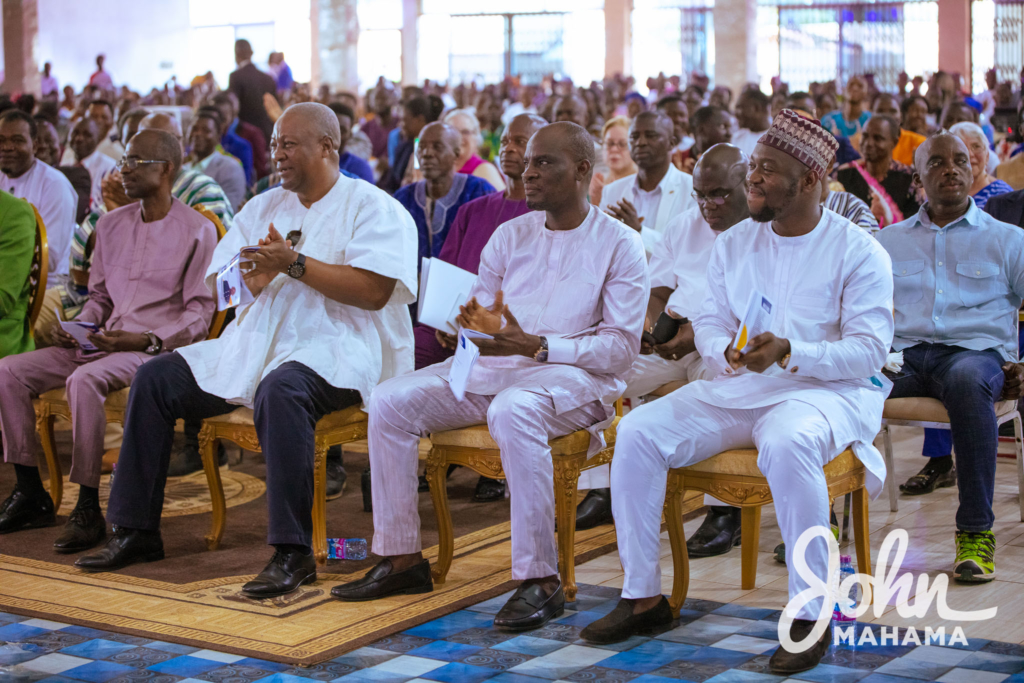 Photos: Mahama at induction service of Regional President of North West Region Assemblies of God Church