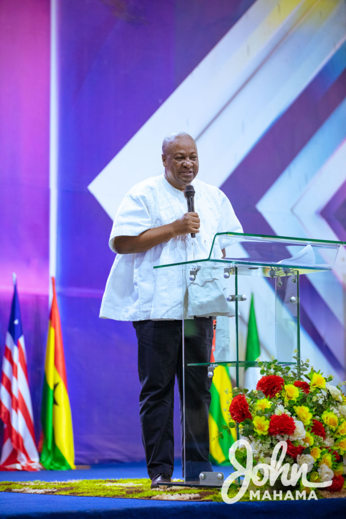 Photos: Mahama at induction service of Regional President of North West Region Assemblies of God Church