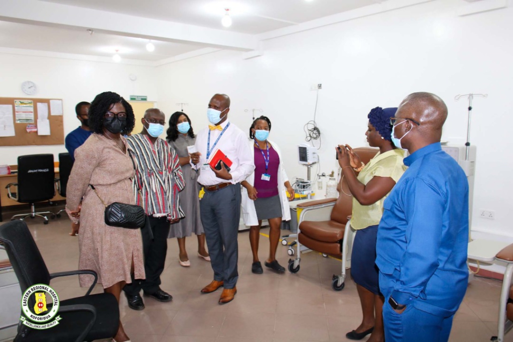 Council members of Ghana Health Service tour Eastern Regional Hospital