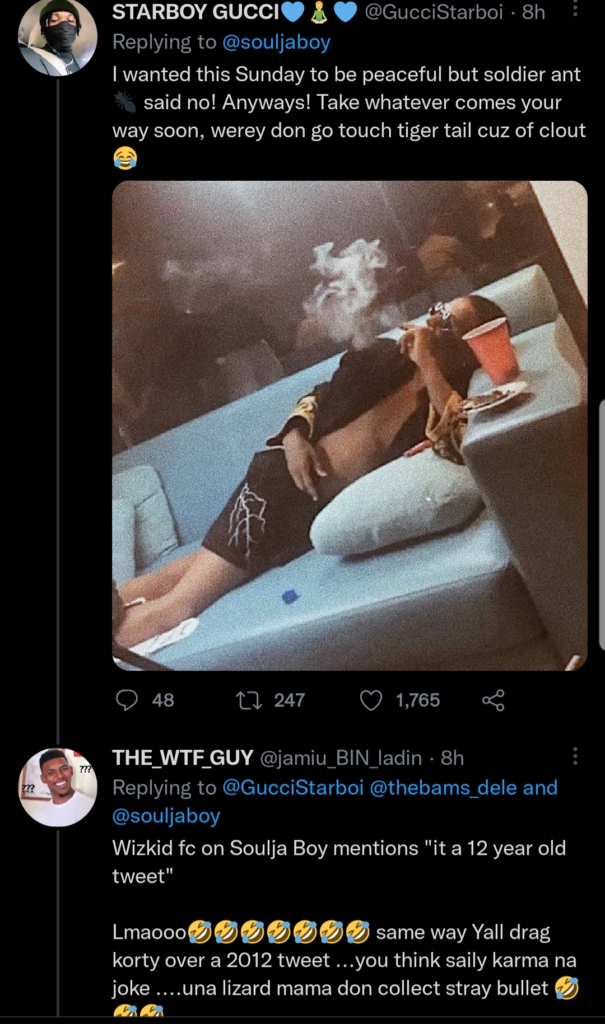 'Your mama wack' - Soulja Boy replies to Wizkid's 12-year-old tweet 'Your mama wack' - Soulja Boy replies to Wizkid's 12-year-old tweet