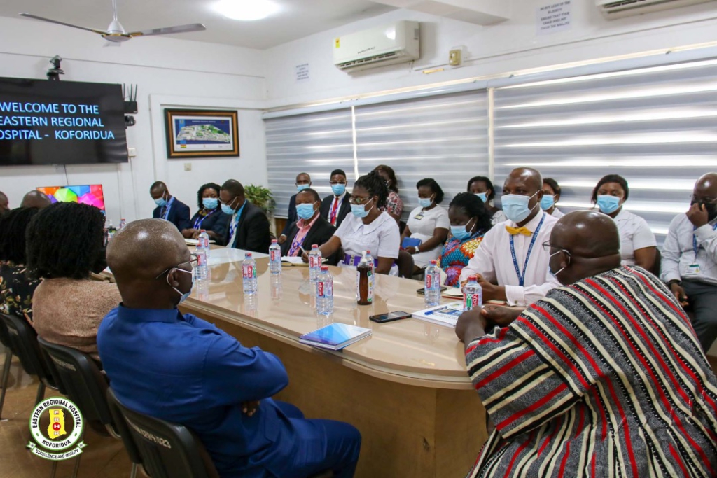 Council members of Ghana Health Service tour Eastern Regional Hospital