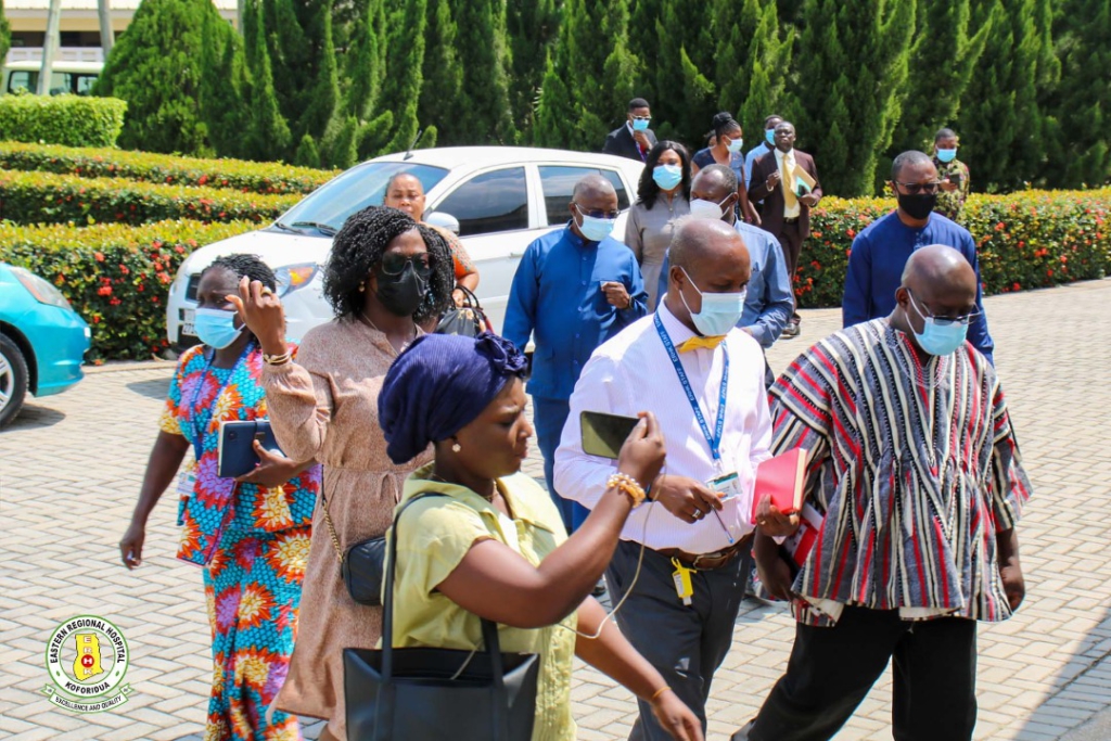 Council members of Ghana Health Service tour Eastern Regional Hospital