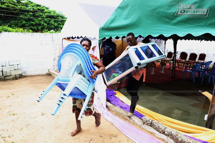 Joy Clean Ghana: AMA Environmental Health officials stop church operating in a residential area