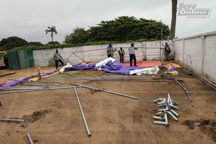 Joy Clean Ghana: AMA Environmental Health officials stop church operating in a residential area