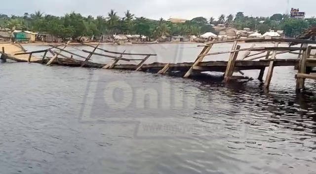 Akwidaa residents swim across river to access other communities as major bridge collapses