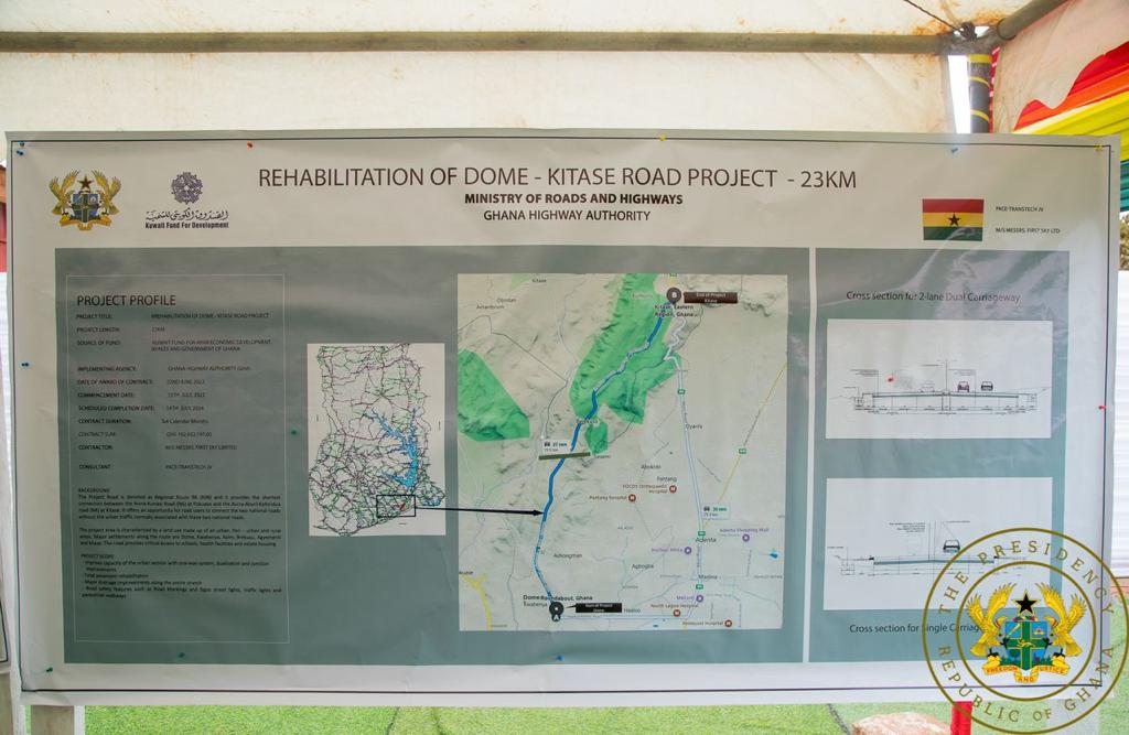 '$35m Dome-Kitase road to be completed in 24 months' - Akufo-Addo