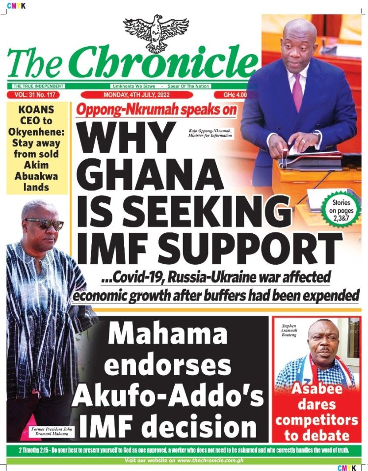 Today's front pages: Monday, July 4, 2022