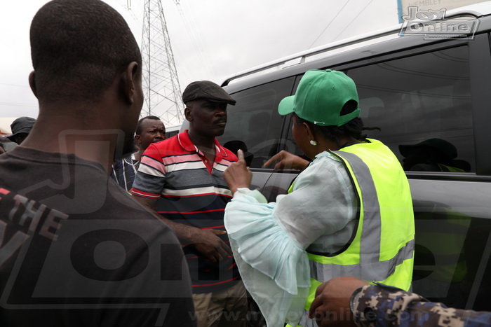 Photos: GRIDCo demolishes illegal structures under high tension lines at Bawaleshie