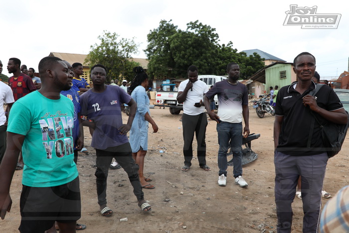 Photos: GRIDCo demolishes illegal structures under high tension lines at Bawaleshie