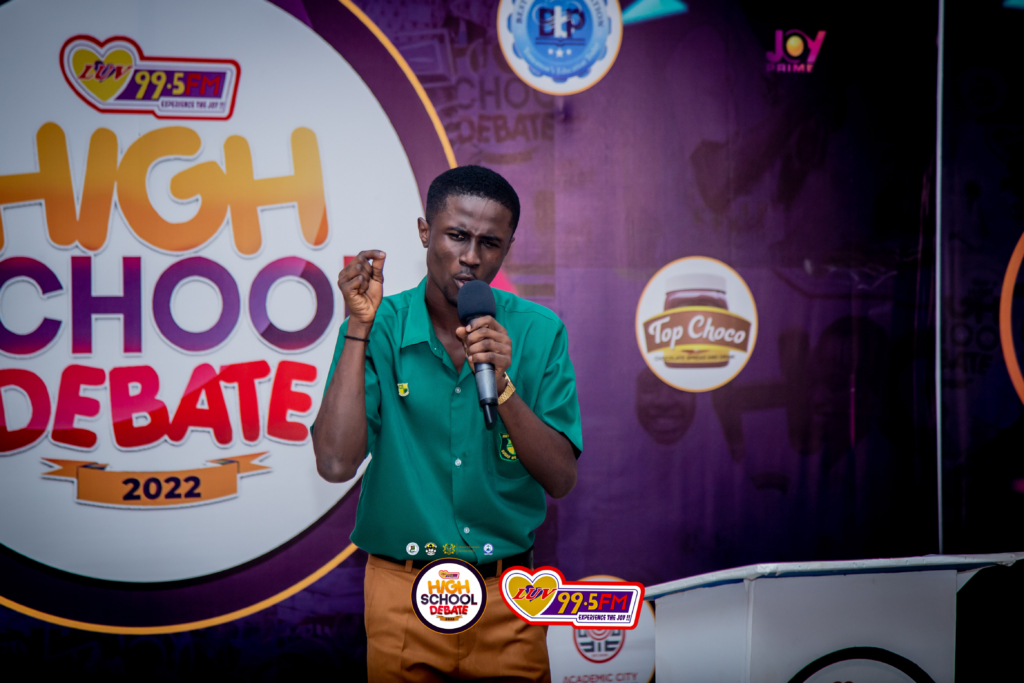 Prempeh College silences KNUST SHS to enter the semifinal of Luv FM's High School Debate