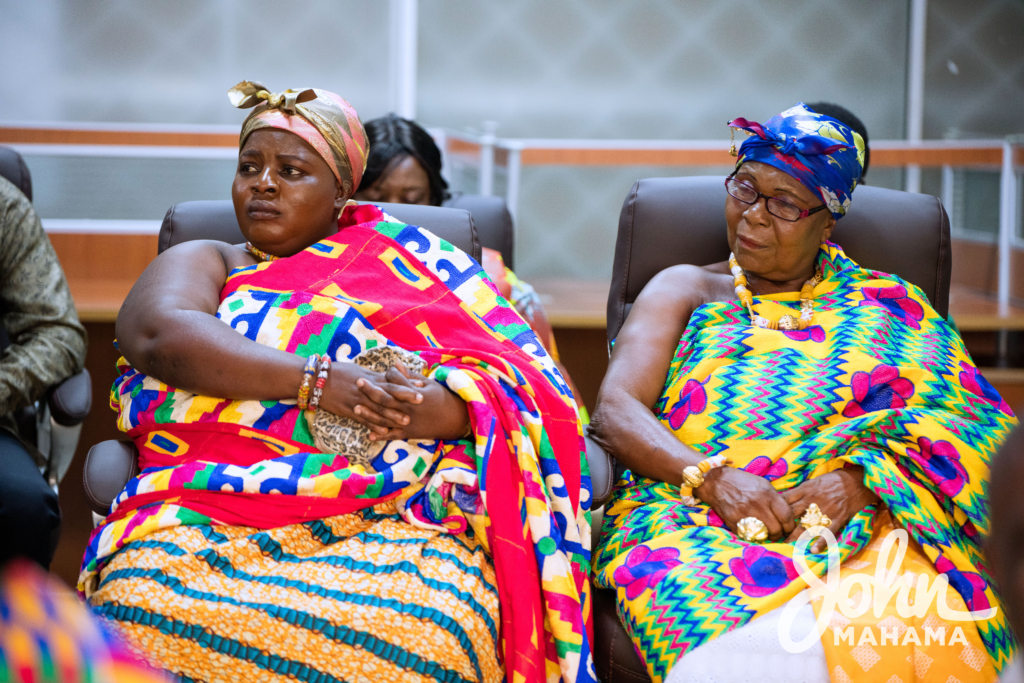 Photos: Mahama receives Sunyani queen mother