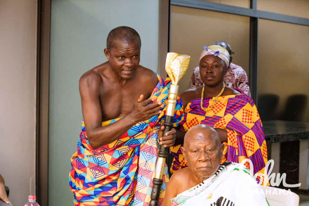 Photos: Mahama receives Sunyani queen mother