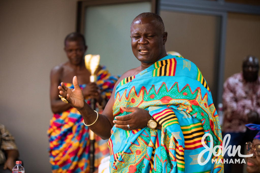 Photos: Mahama receives Sunyani queen mother