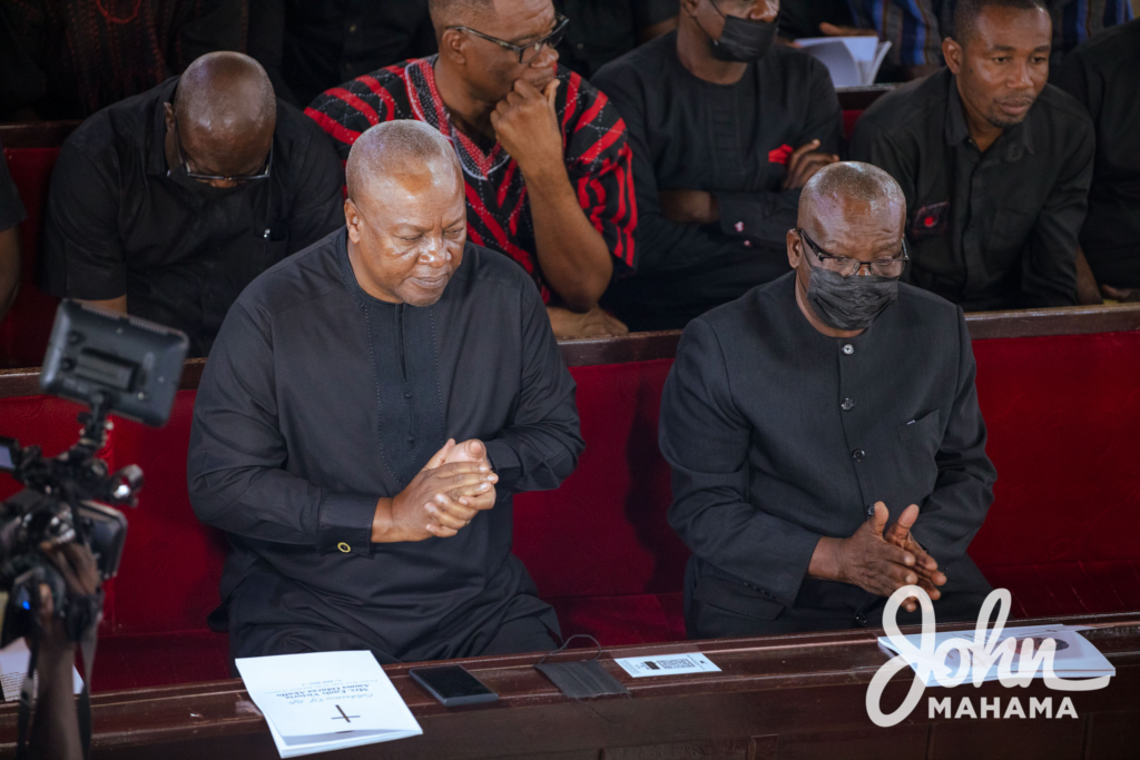 Photos: Akufo-Addo, Mahama and others mourn wife of late General Akuffo, Emily Akuffo