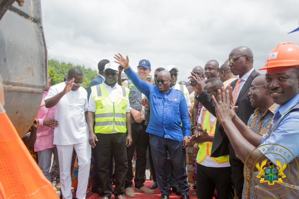 Akufo-Addo cuts sod for €500m Manso to Huni Valley railway line