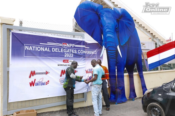 Preparation ahead of NPP National Delegates Conference at Accra Sports Stadium underway