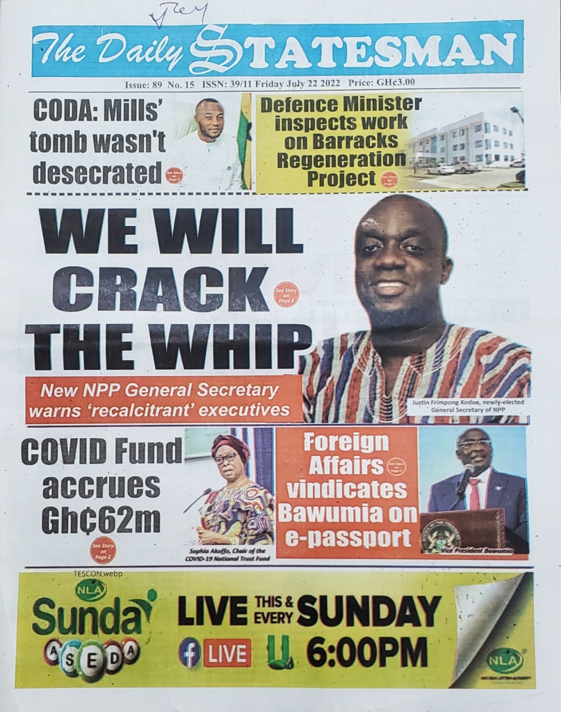 Today's front pages: Friday, July 22, 2022