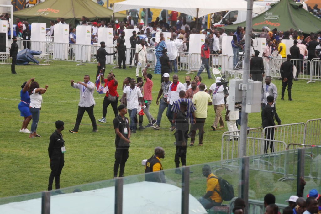 Photos of voting process at NPP National Delegates Conference