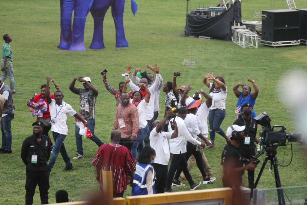 Photos of voting process at NPP National Delegates Conference