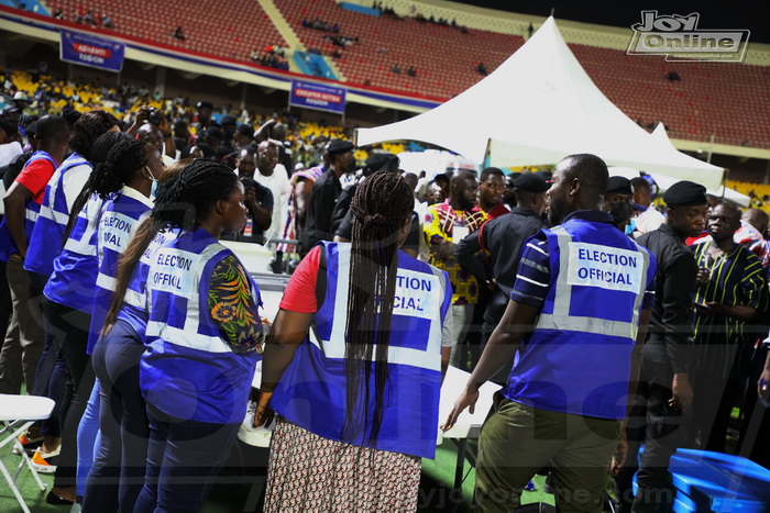 Photos of voting process at NPP National Delegates Conference