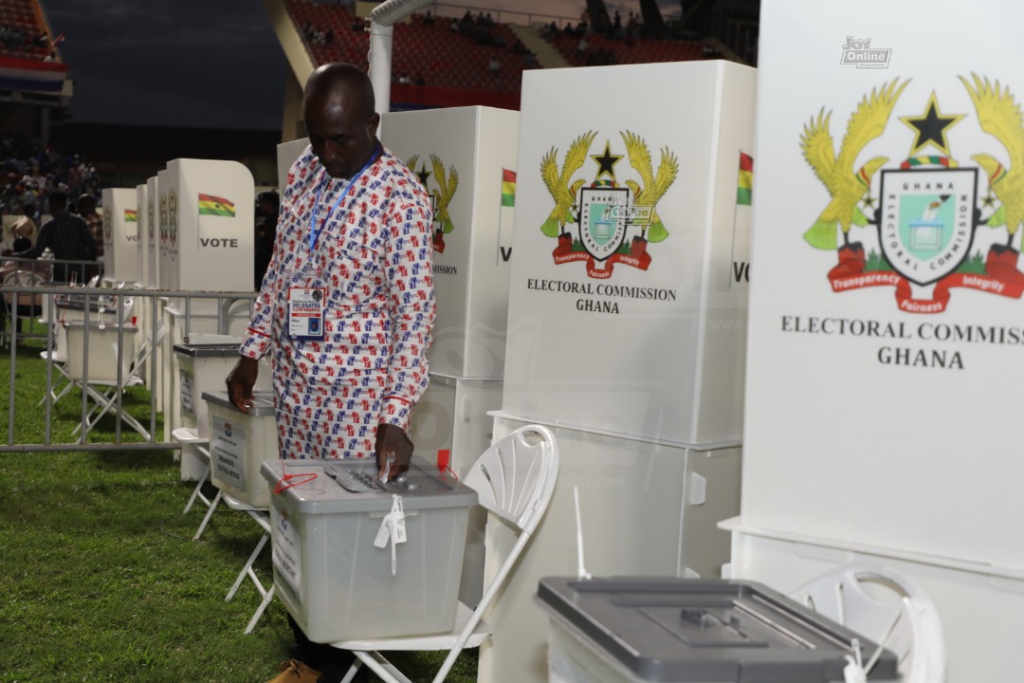 Photos of voting process at NPP National Delegates Conference