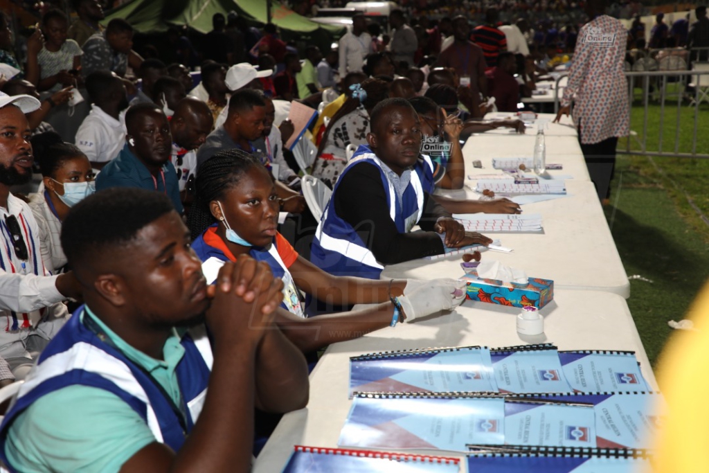 Photos of voting process at NPP National Delegates Conference