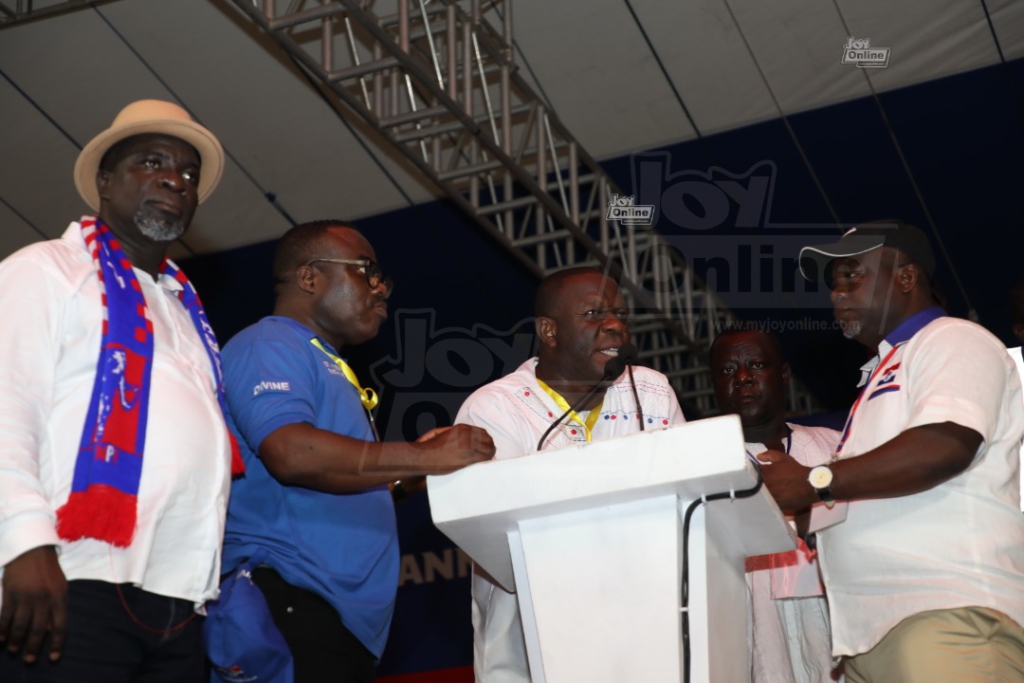 Photos of voting process at NPP National Delegates Conference