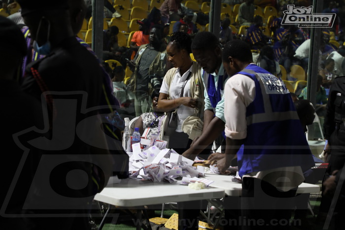 Photos of voting process at NPP National Delegates Conference