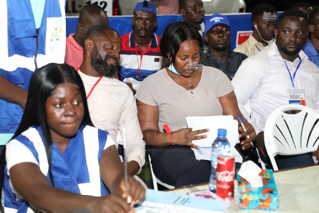 Photos of voting process at NPP National Delegates Conference