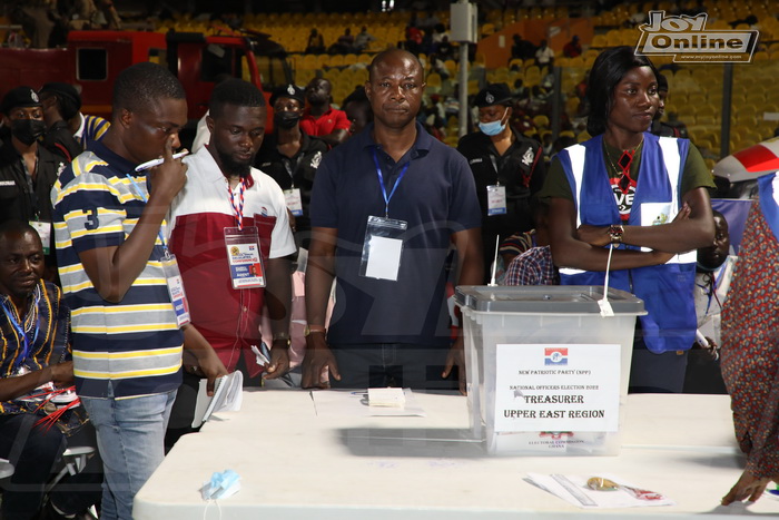 Photos of voting process at NPP National Delegates Conference