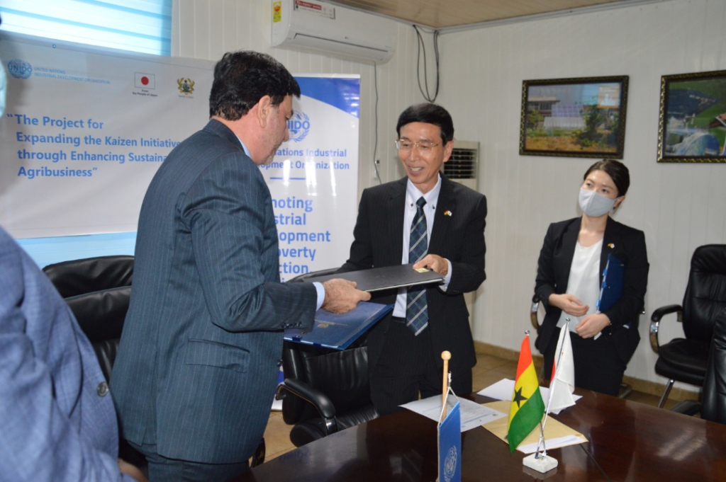 Japan and UNIDO to promote Kaizen practices to foster development of Ghanaian MSMEs in sustainable agribusiness