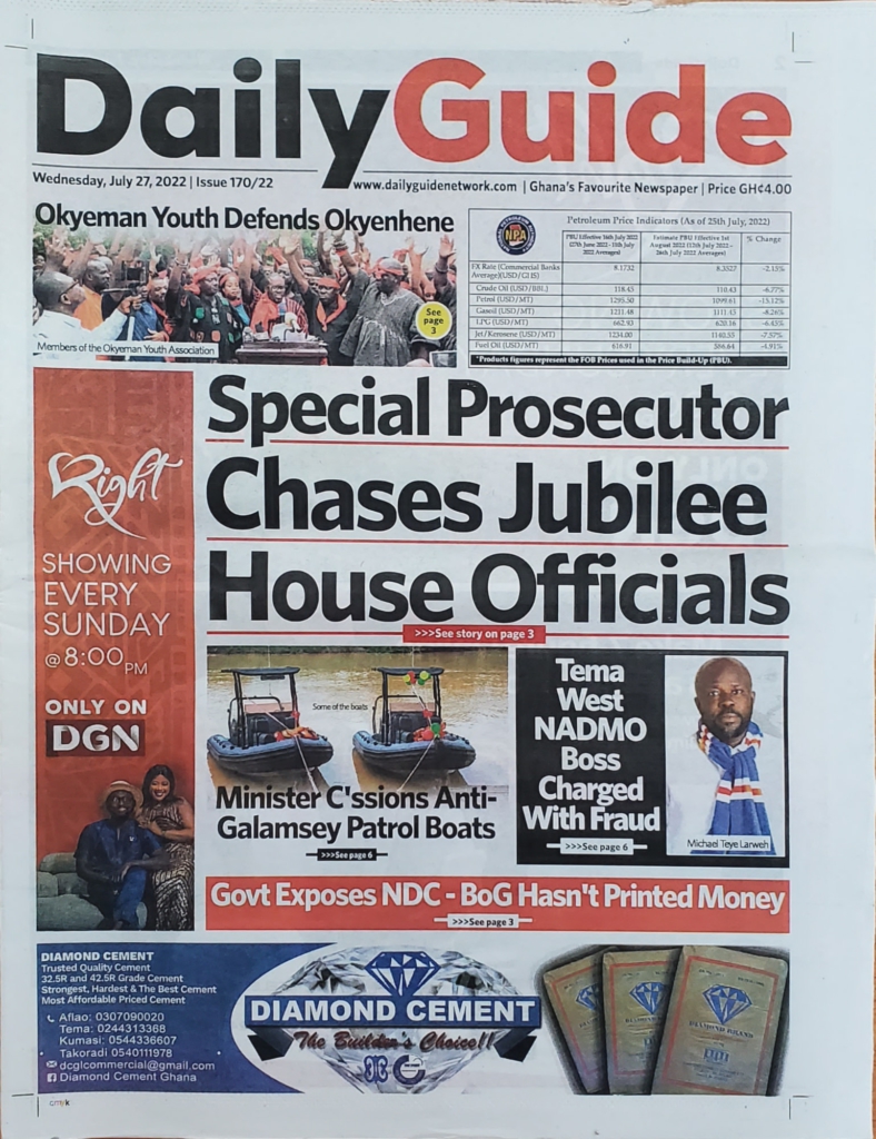 Today's front pages: Wednesday, July 27, 2022 Today's front pages: Wednesday, July 27, 2022