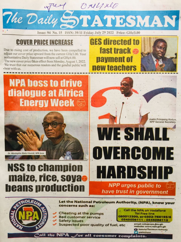 Today's front pages: Friday, July 29, 2022 Today's front pages: Friday, July 29, 2022